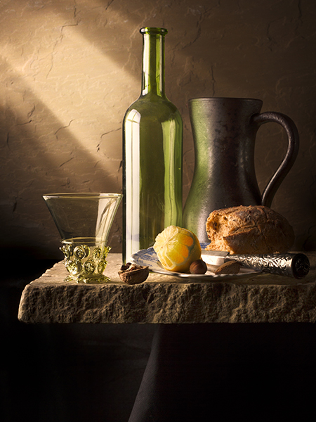 © Джон Уайлд. Натюрморт с лимоном, хлебом и беркемейером